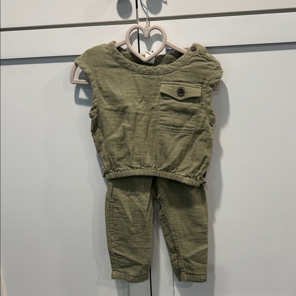 Banana Republic Olive Green Toddler Set